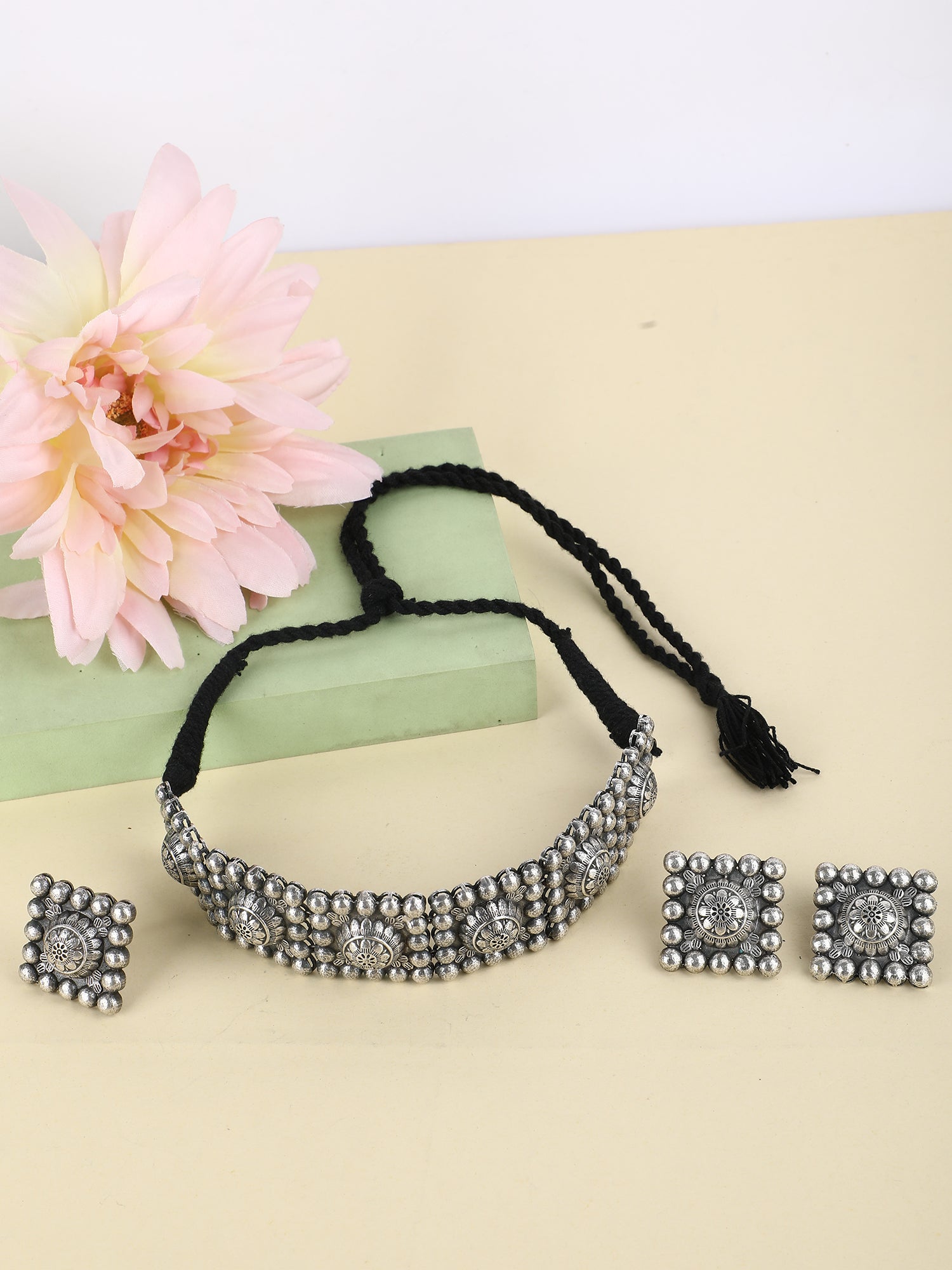 Elegant Choker with Earrings Set For Women